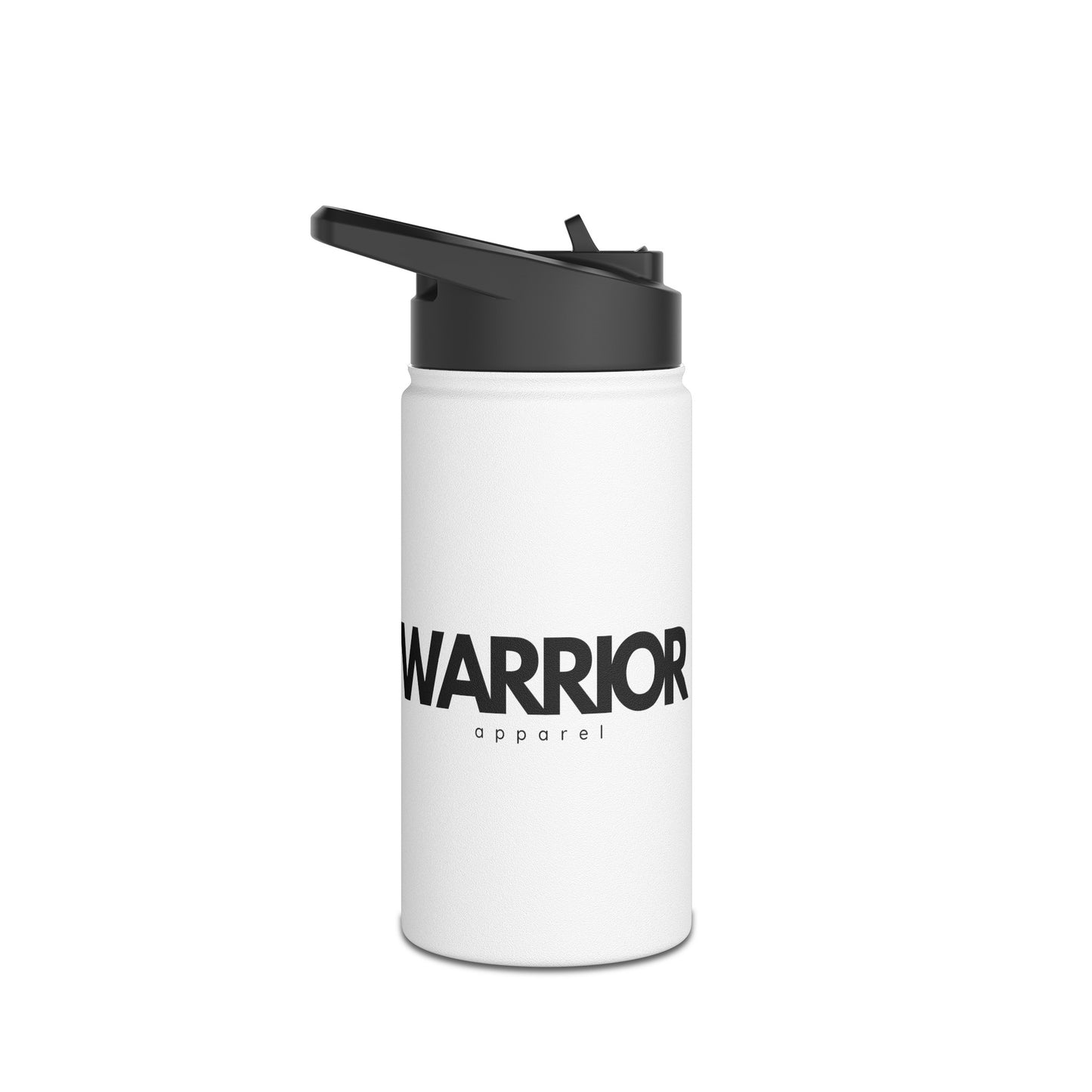 Warrior Apparel Stainless Steel double-wall Water Bottle, Standard Lid
