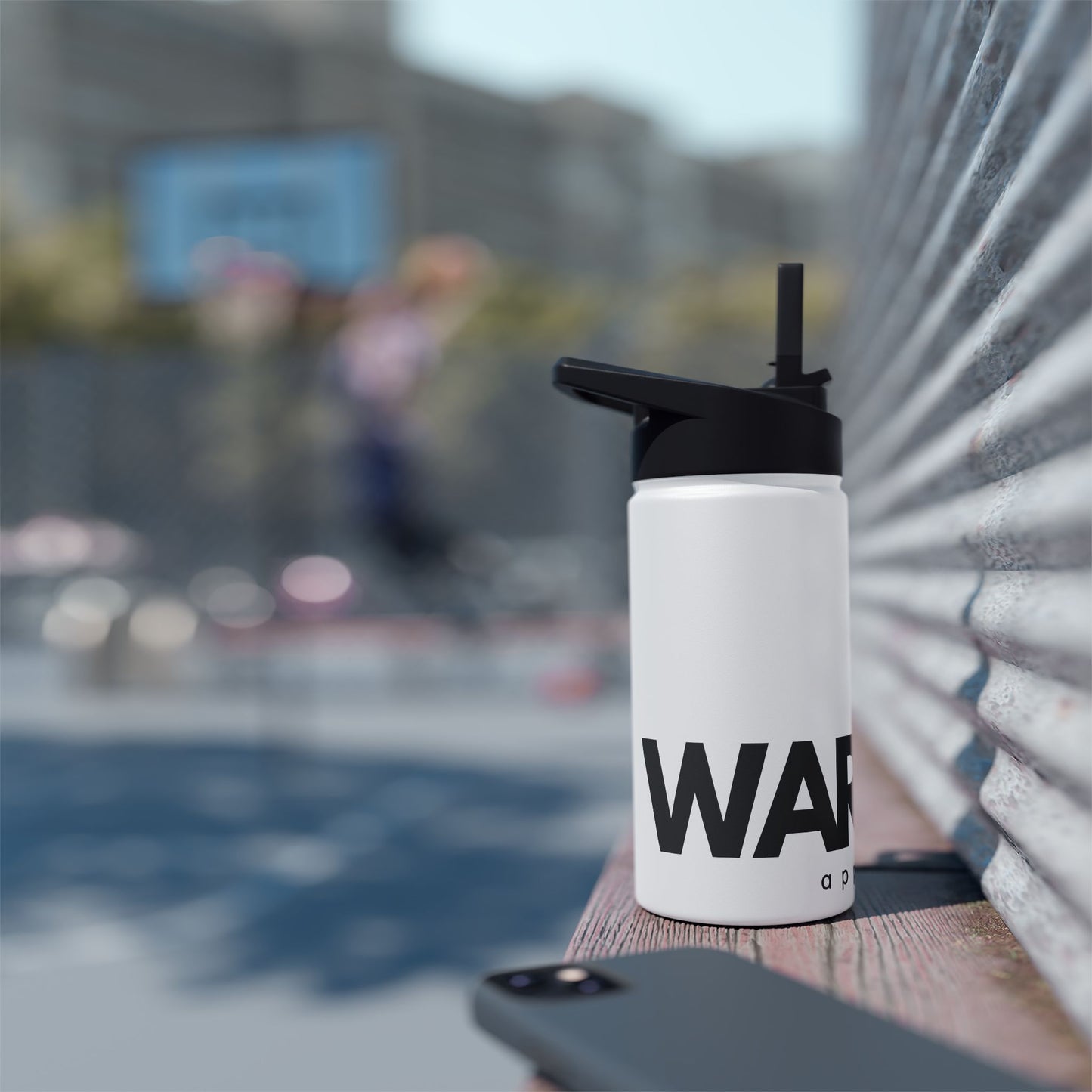 Warrior Apparel double-wall stainless steel Water Bottle, Standard Lid
