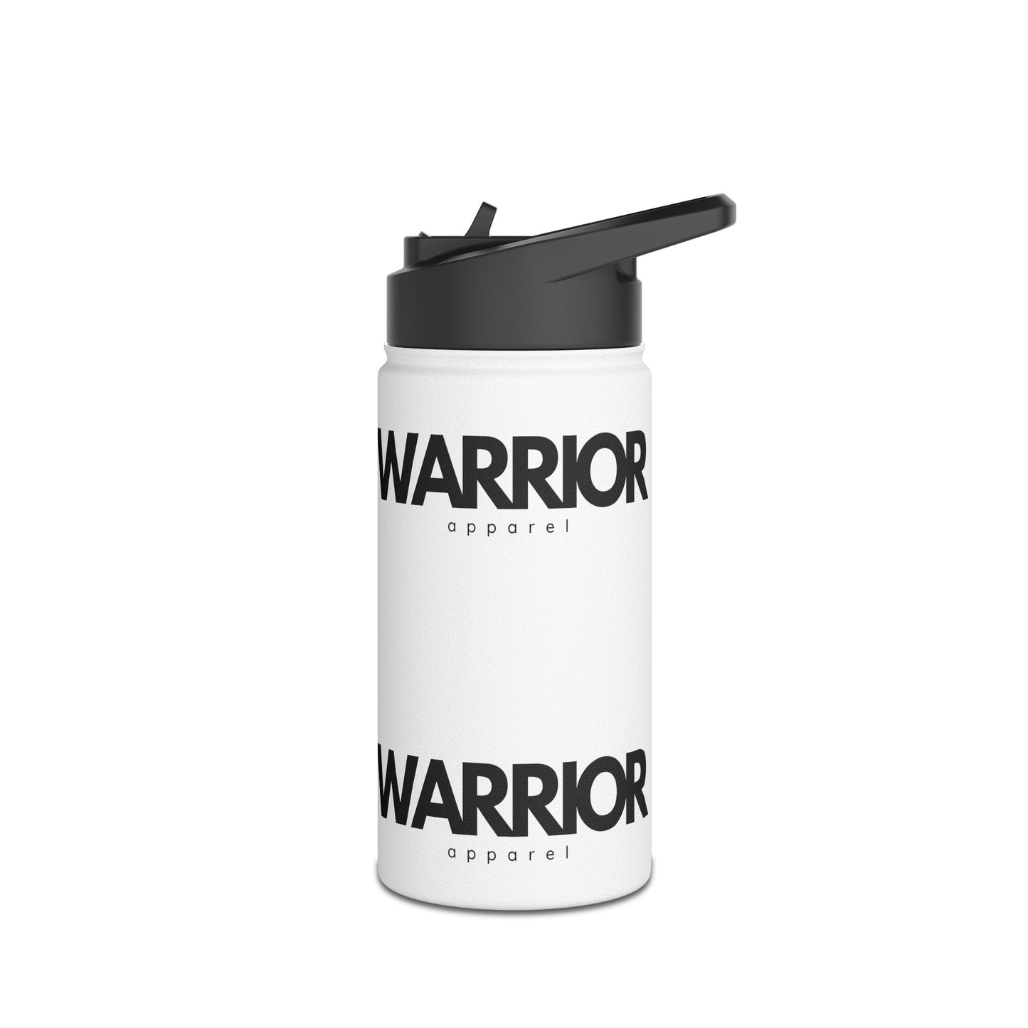 Warrior Apparel Stainless Steel double-wall Water Bottle, Standard Lid