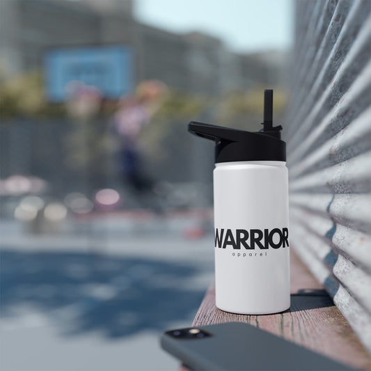 Warrior Apparel Stainless Steel double-wall Water Bottle, Standard Lid